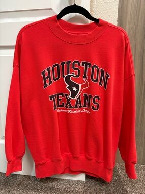Houston Texans Red Crewneck Sweatshirt